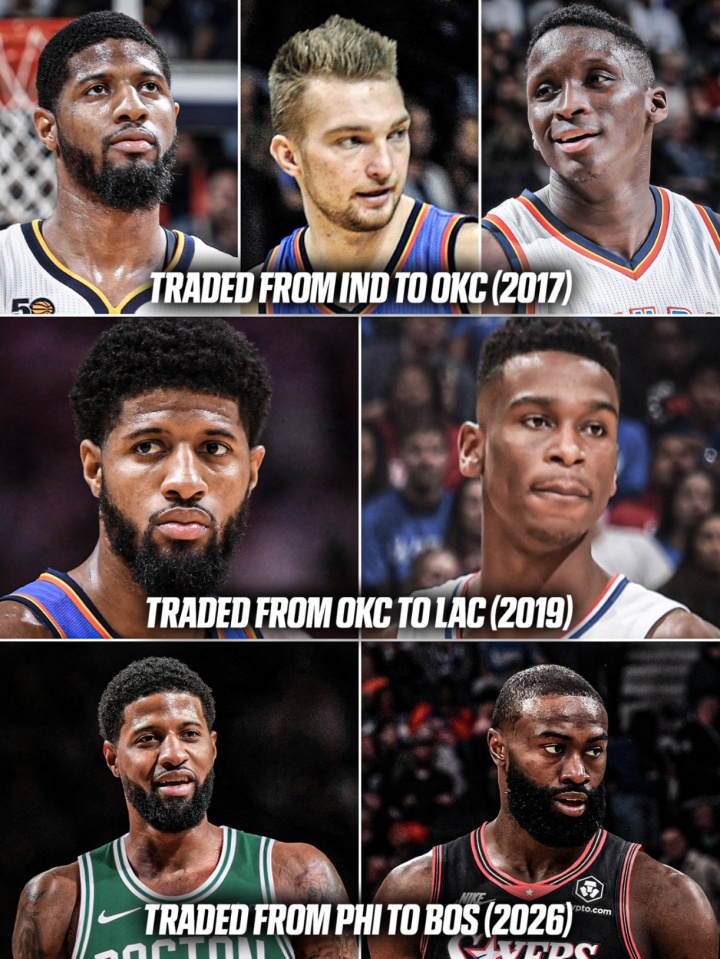 乔治生涯三次交易筹码盘点：换回1MVP+3全明星+9选秀权
