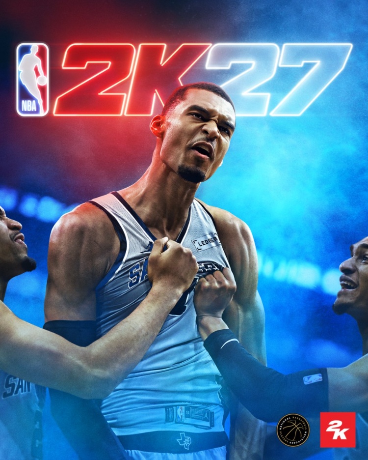 文班亚马成为NBA 2K27标准版封面人物