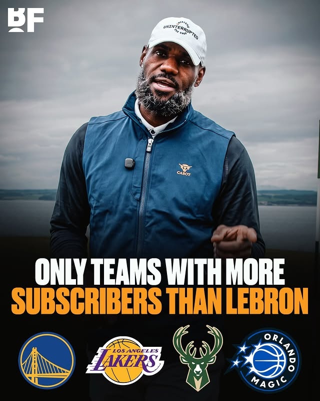 詹姆斯YouTube频道开通一天 订阅数超26支NBA球队