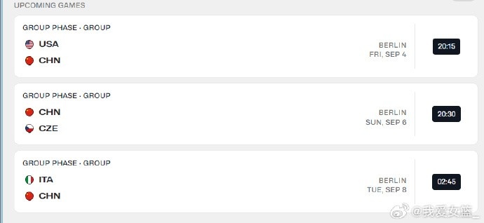 女篮世界杯、亚运会九月开战 中国女篮赛程整理